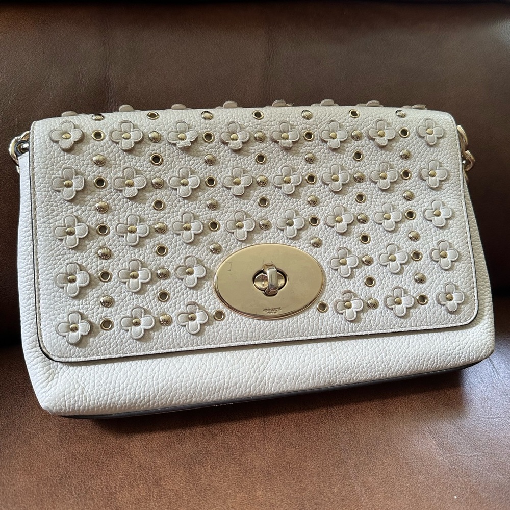 Coach Crosstown Crossbody in Floral Rivets Leather